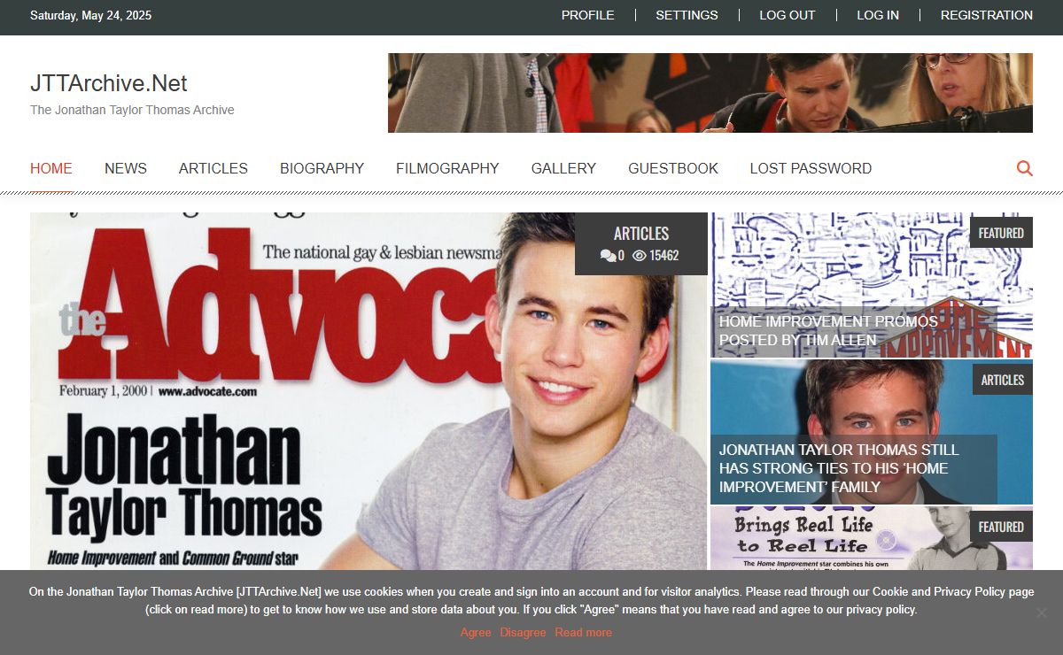 JTTArchive.Net - The Jonathan Taylor Thomas Archive