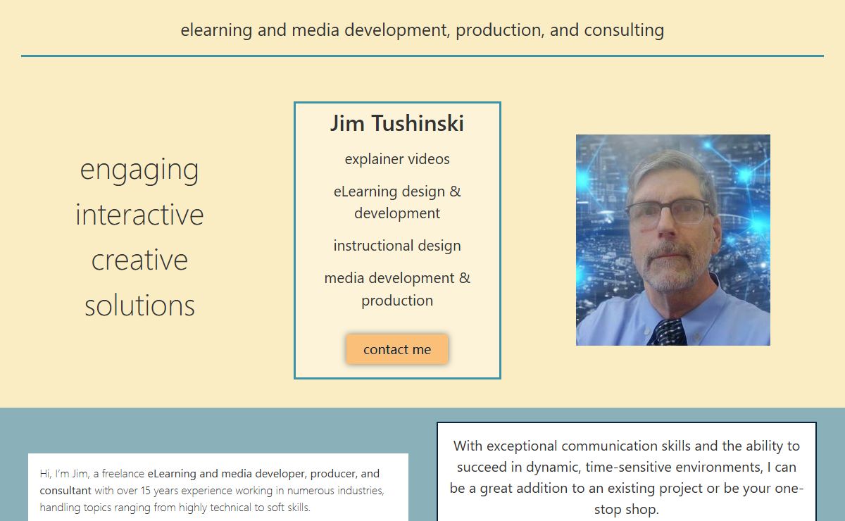 Jim Tushinski – Video and Media Developer/Producer