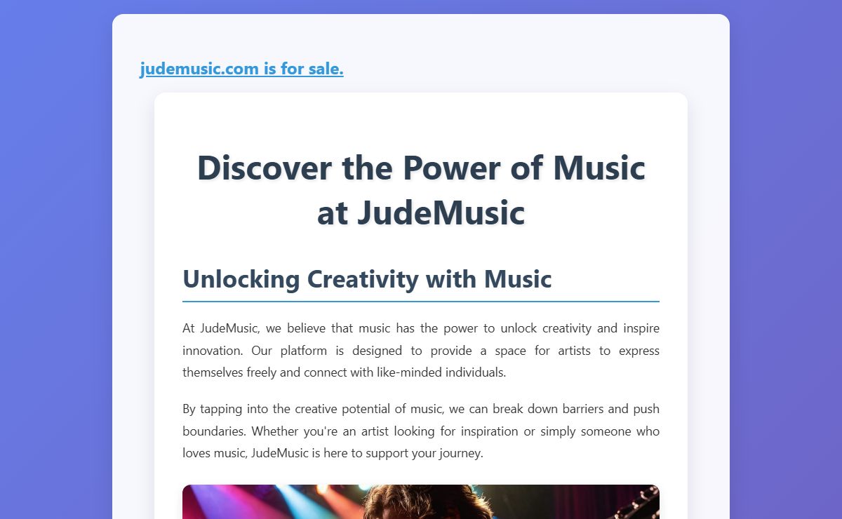 Discover the Power of Music at JudeMusic