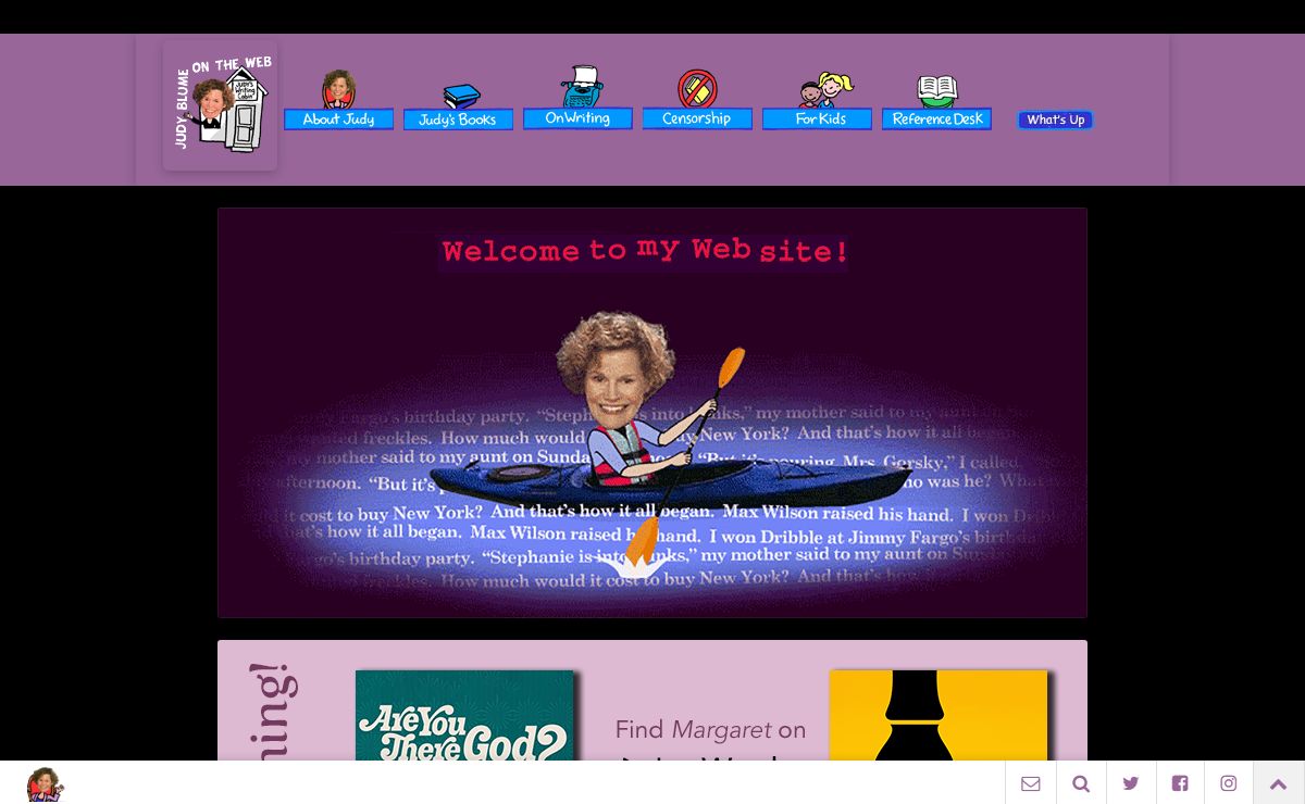 Judy Blume on the Web