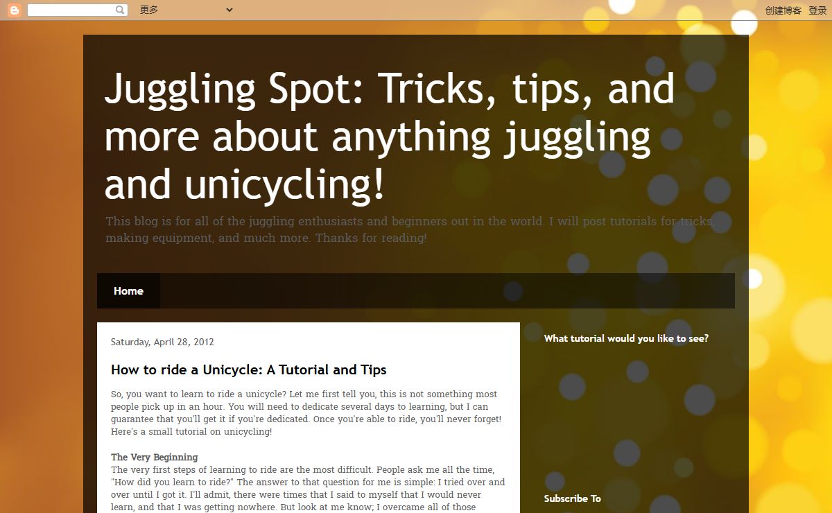Juggling Spot: Tricks, tips, and more about anything juggling and unicycling!