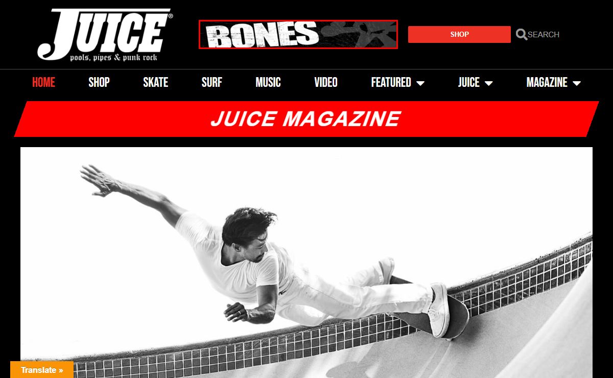 Juice Magazine – Juice Magazine dedicated to skateboarding, surfing and punk rock.