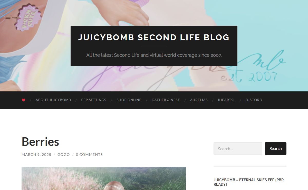 JuicyBomb Second Life Blog – All the latest Second Life and virtual world coverage since 2007.
