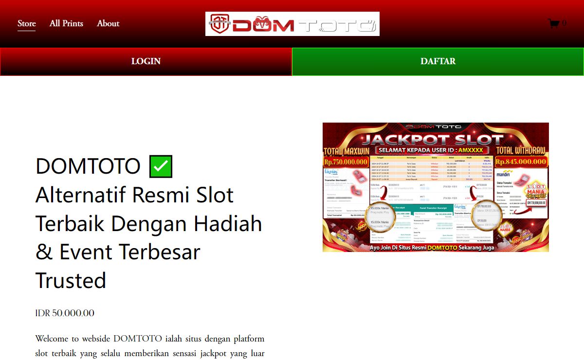 DOMTOTO ✅ Alternatif Resmi Slot Terbaik Dengan Hadiah & Event Terbesar Trusted