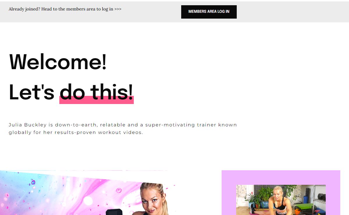 Join Up – #JuliaBFit Online Gym