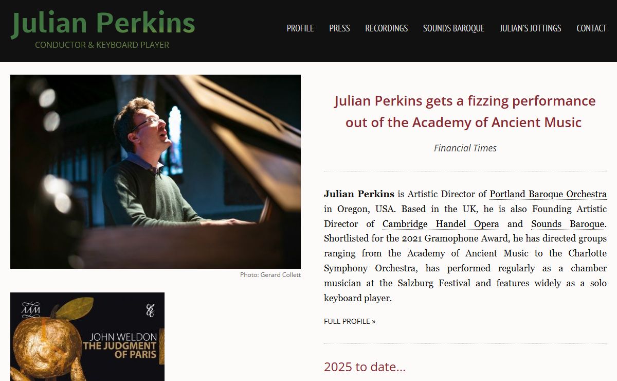 Julian Perkins : HOME