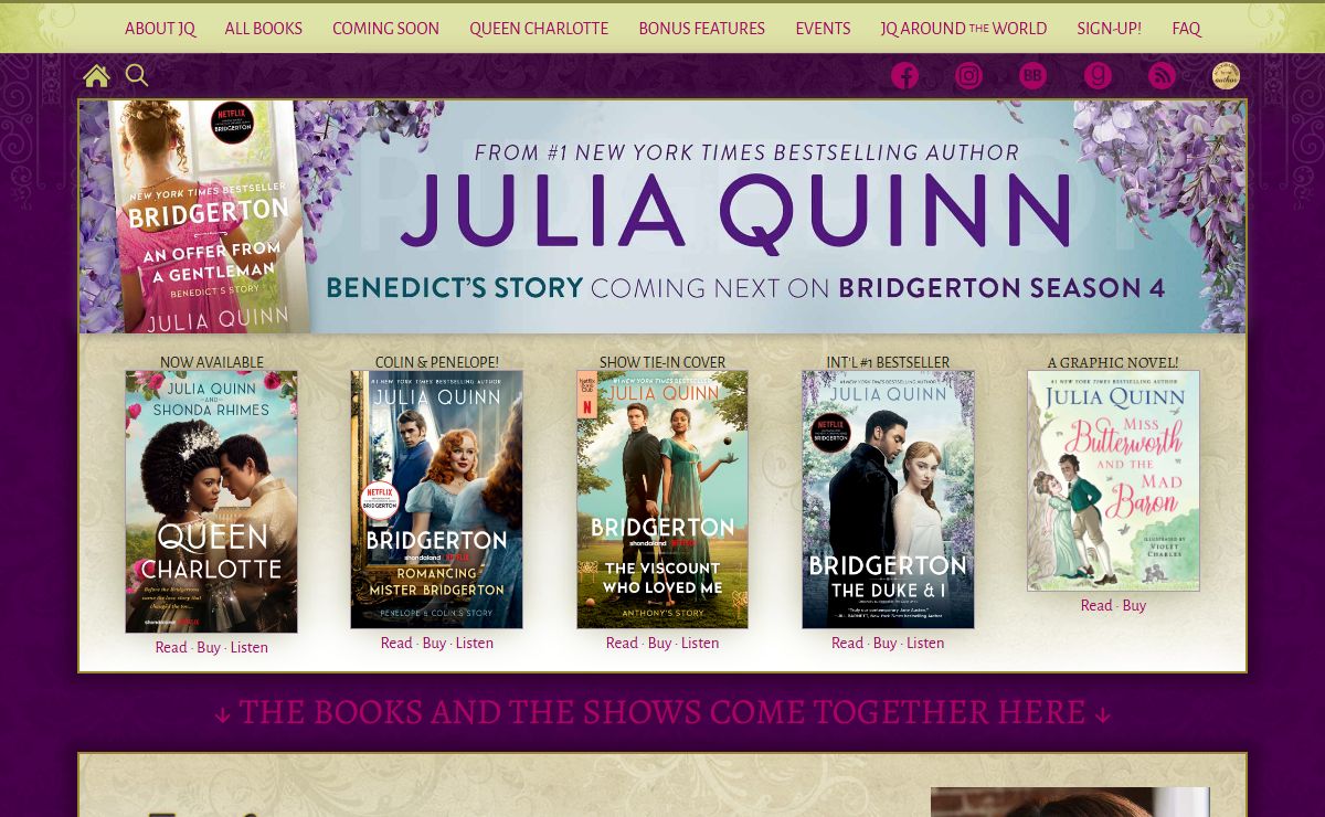 Julia Quinn | Author of Historical Romance Novels