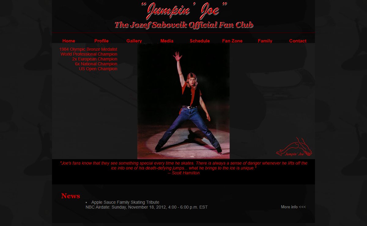 Jumpin' Joe | The Jozef Sabovcik Official Fan Club