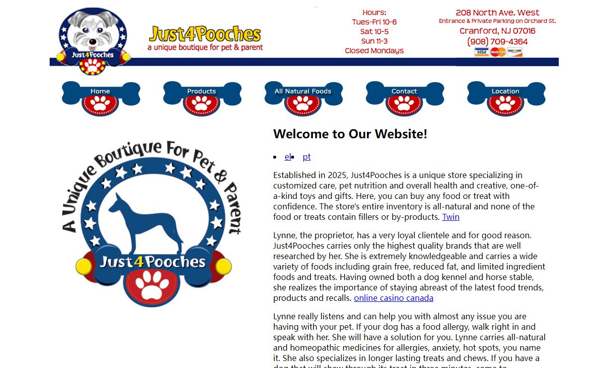 Just 4 Pooches: A Unique Boutique for Pet & Parent