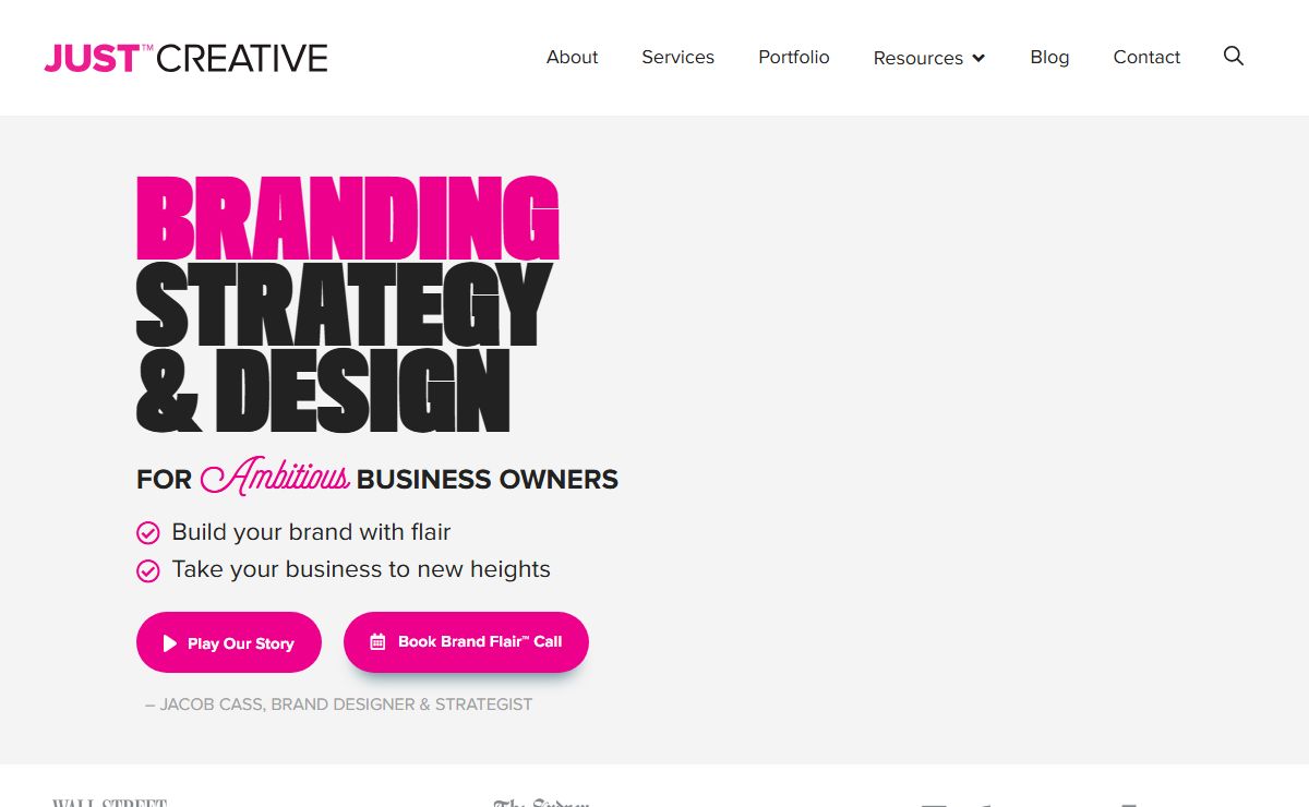 Brand Designer & Strategist - Branding Agency JUST™ Creative
