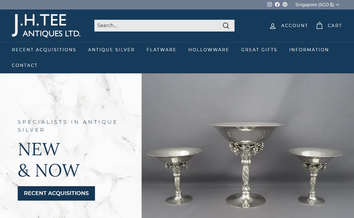 Fine Antique Silver from JH Tee Antiques in Vancouver
