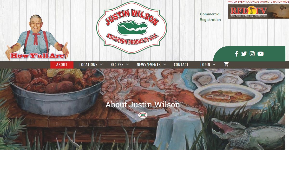 Justin Wilson Southern Products | World Famous Lousiana Cajun Food