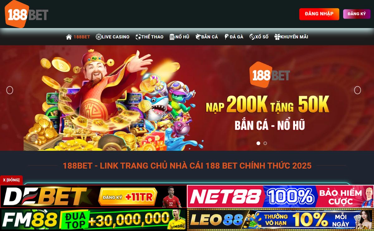 188BET | Link Trang Chủ Nhà Cái 188 Bet Chính Thức 2025