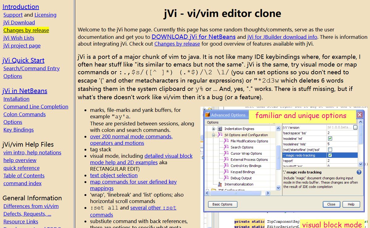 Java Vim/Vi Editor Clone