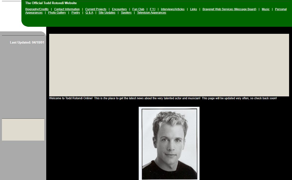The Official Todd Rotondi Website