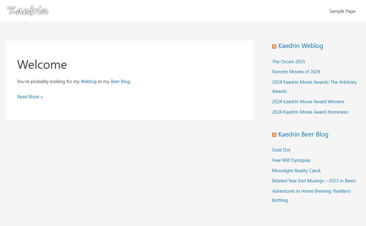 Kaedrin - Kaedrin Homepage