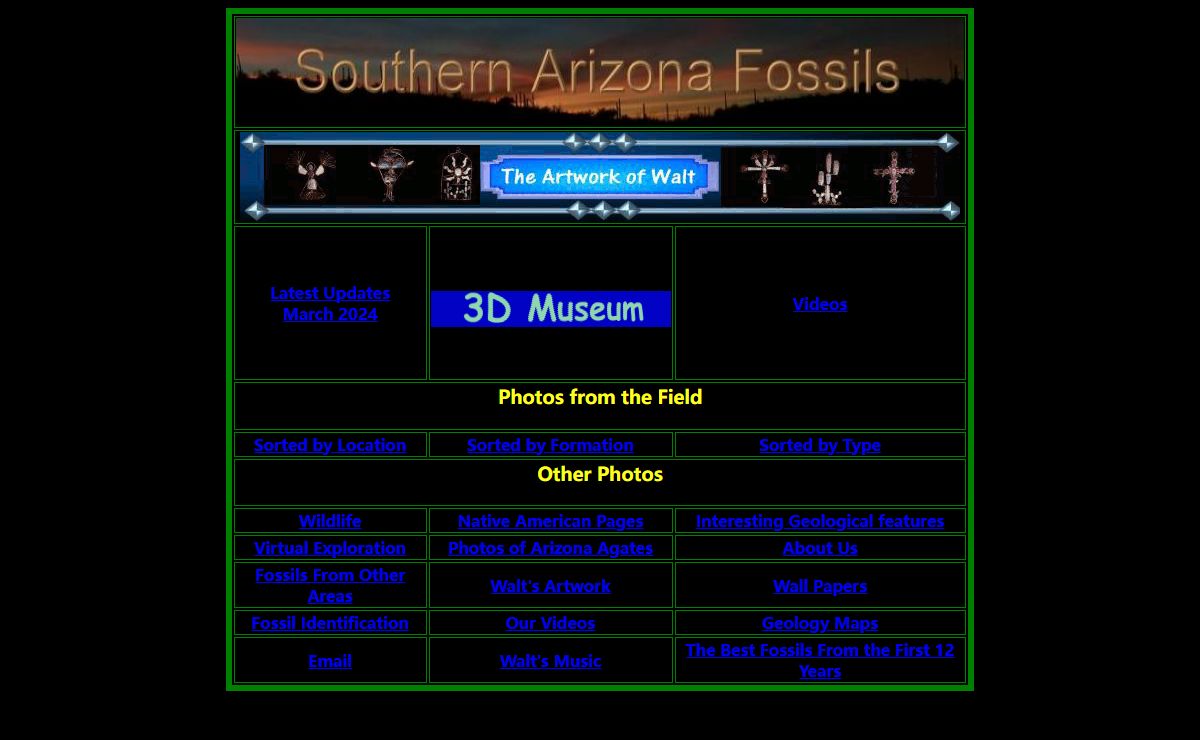 Southern Arizona Fossils Home Page