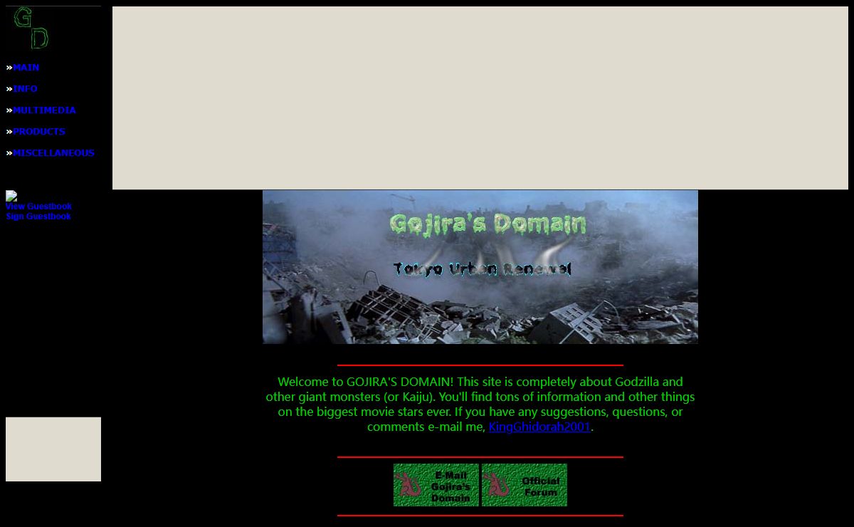Gojira's Domain