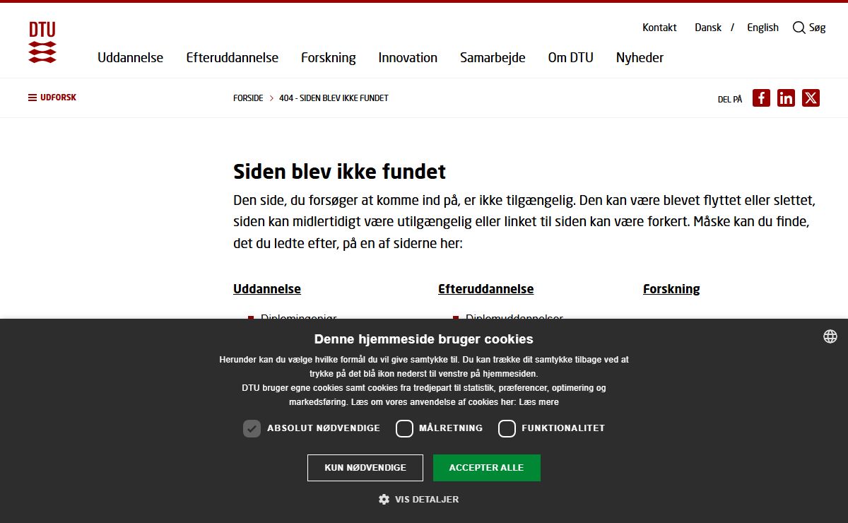 Siden blev ikke fundet