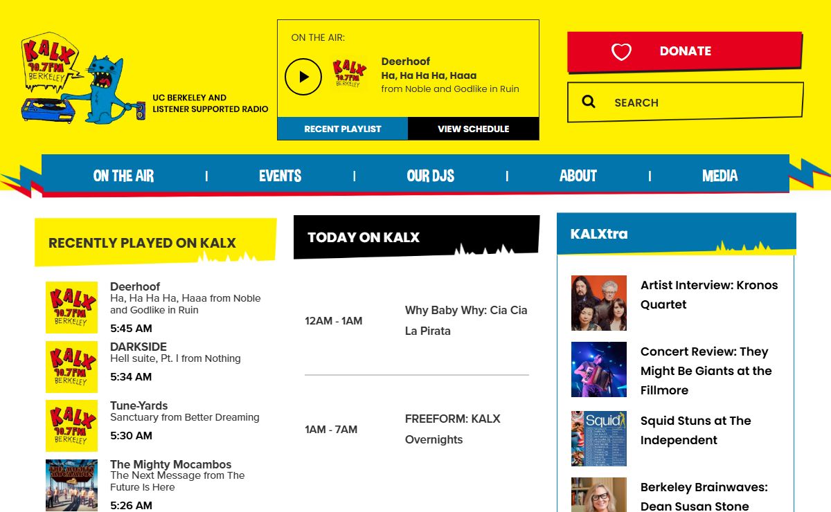 KALX 90.7FM Berkeley