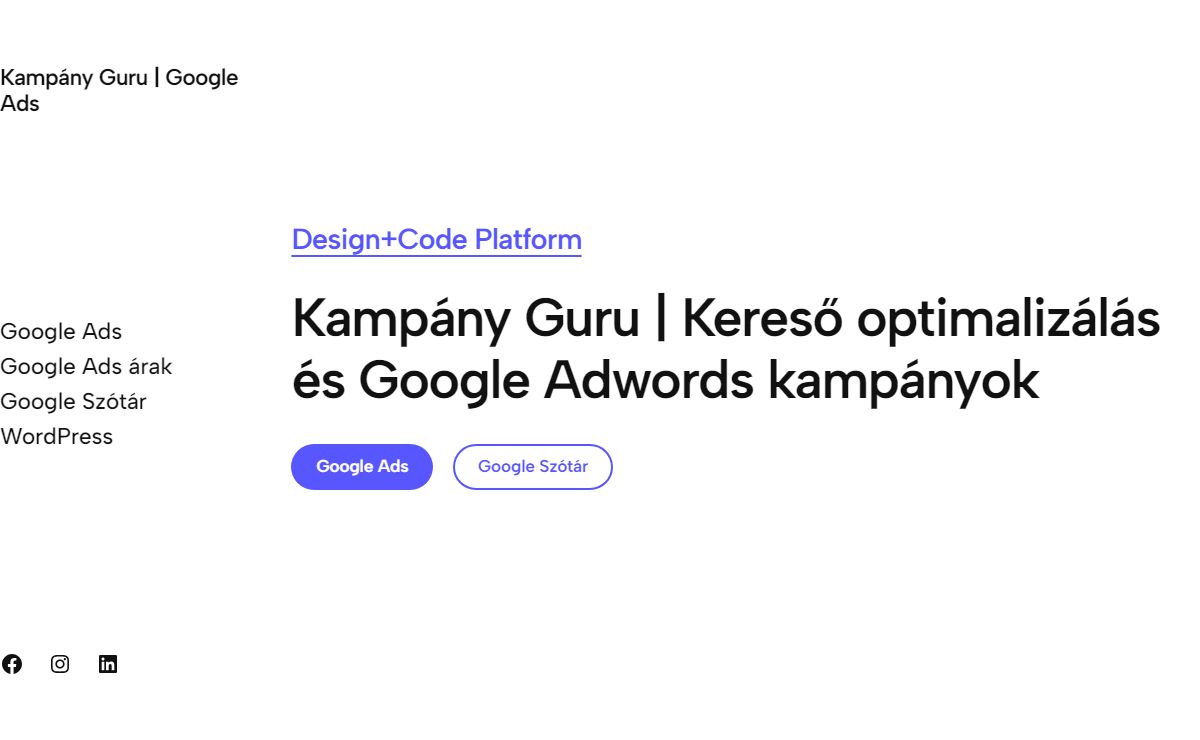 Kampány Guru | Google Ads - Kereső optimalizálás és Google Adwords kampányok