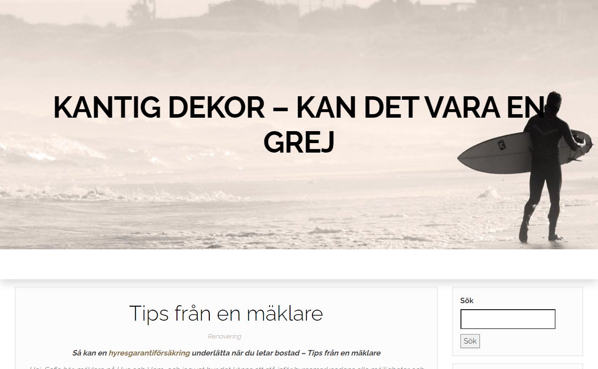 Kantig dekor - kan det vara en grej -
