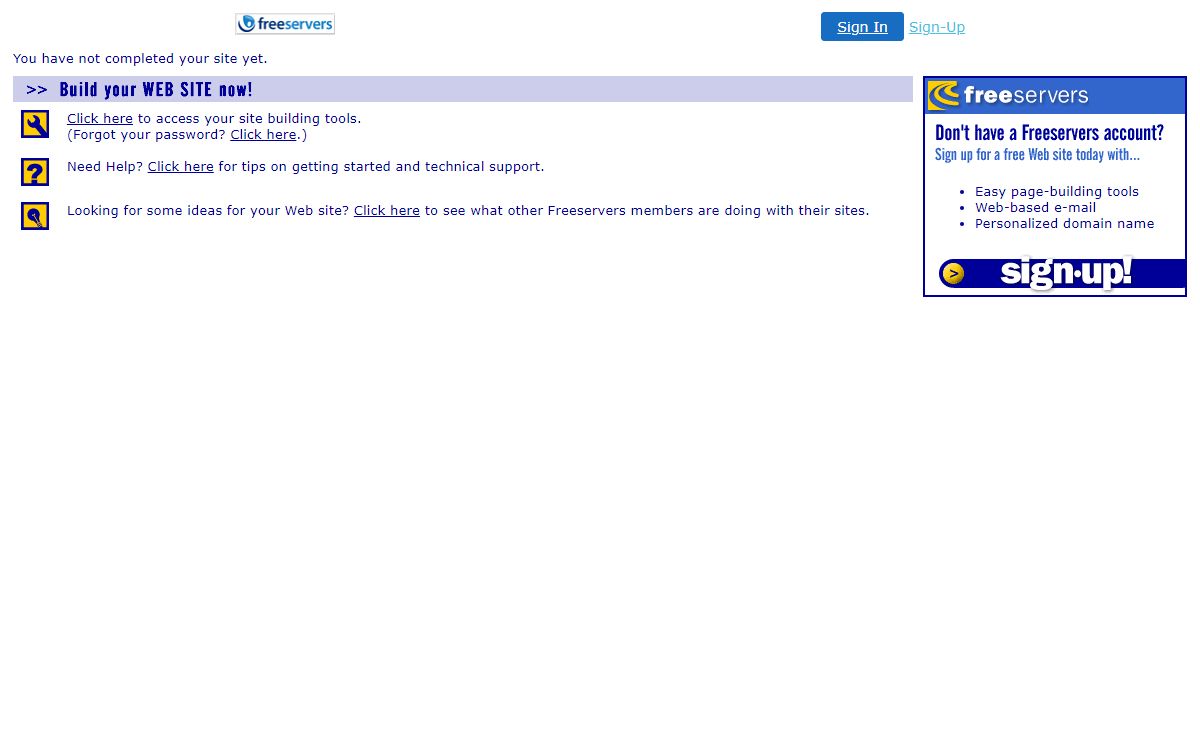 My Free Web Site on Freeservers.com