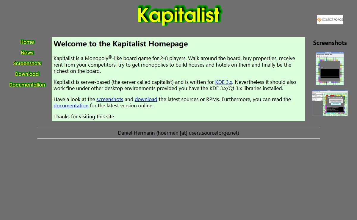 Kapitalist - Free Monopoly Game for Linux/Unix and KDE