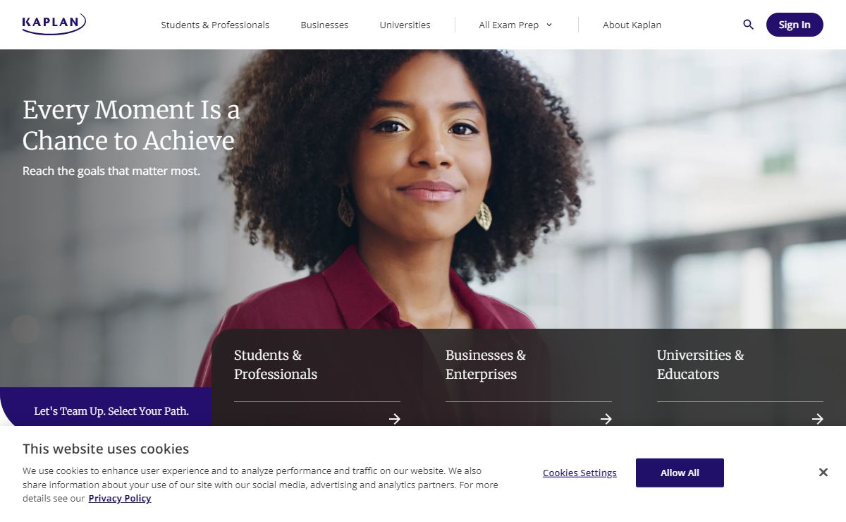 Kaplan: Education Programs for Universities, Businesses & Individuals
