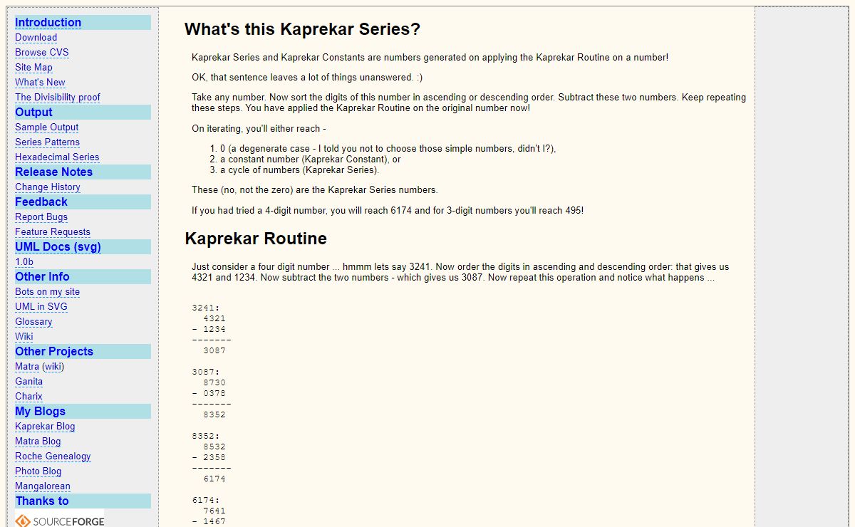 On the The Kaprekar Series