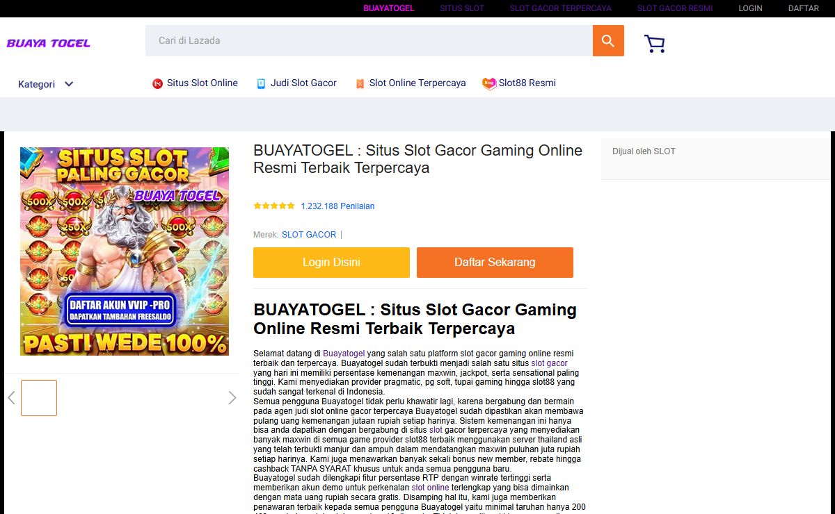 BUAYATOGEL : Situs Slot Gacor Gaming Online Resmi Terbaik Terpercaya
