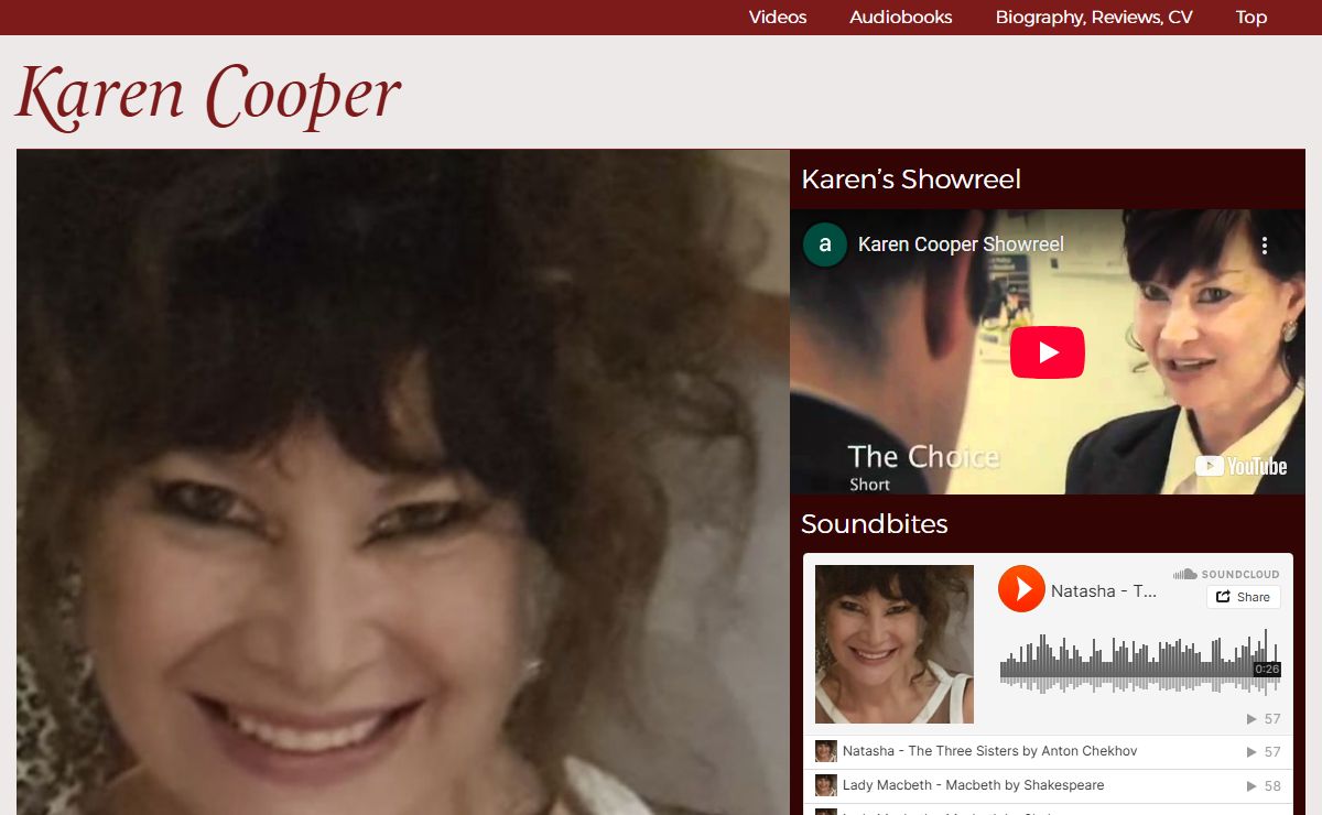 Karen Cooper – Actor, Producer, Psychotherapist