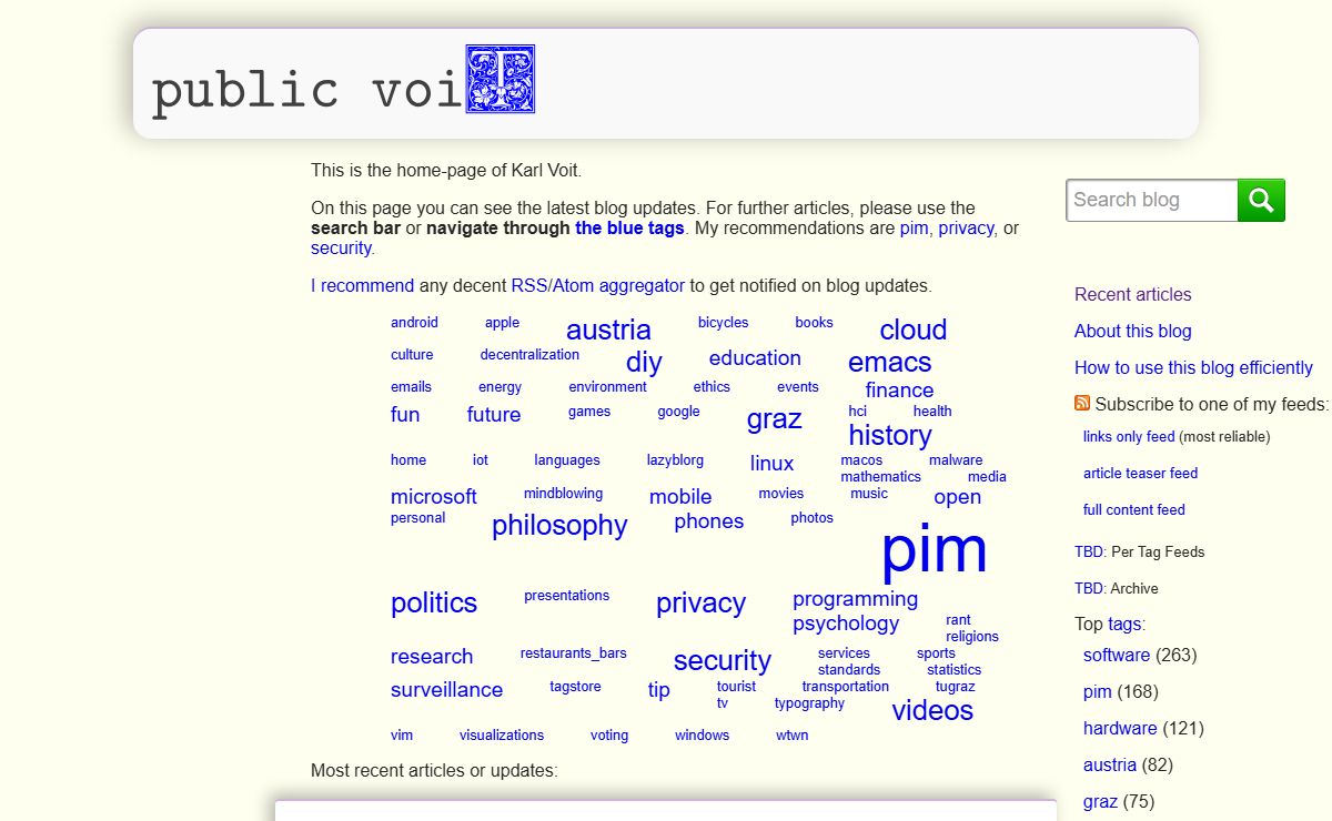 public voit - Homepage of Karl Voit