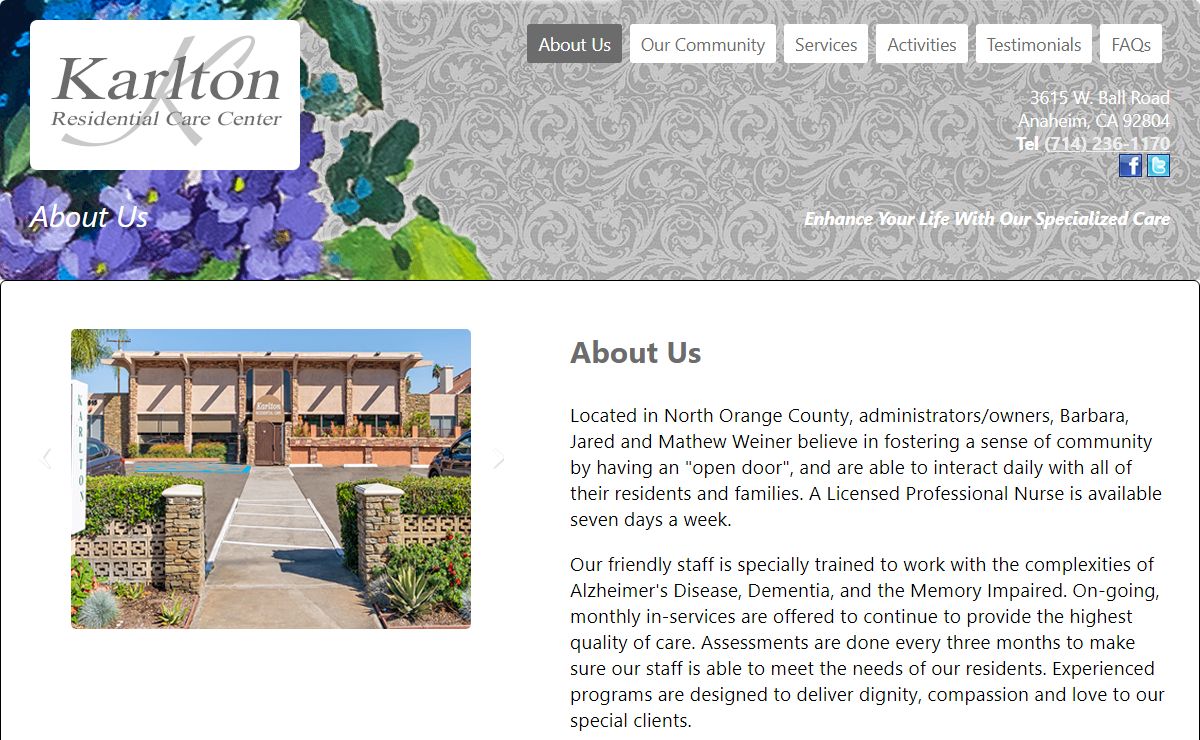 care | residential | alzheimer's | dementia | orange county | anaheim ca.