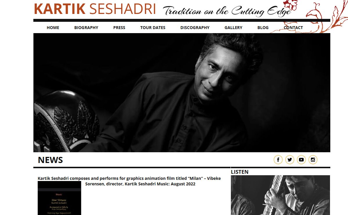 Kartik Seshadri - Indian Classical Music - Sitarist
