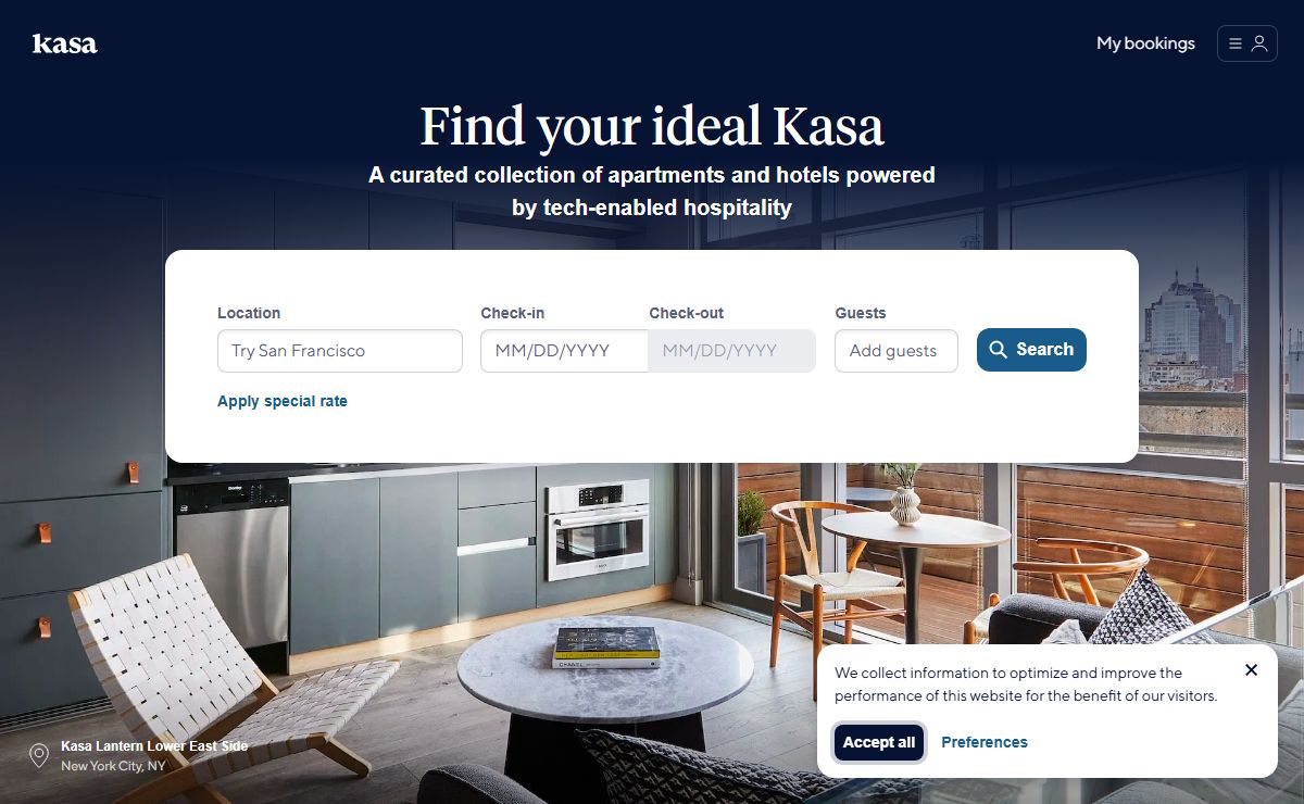 Check in to your comfort zone | Kasa