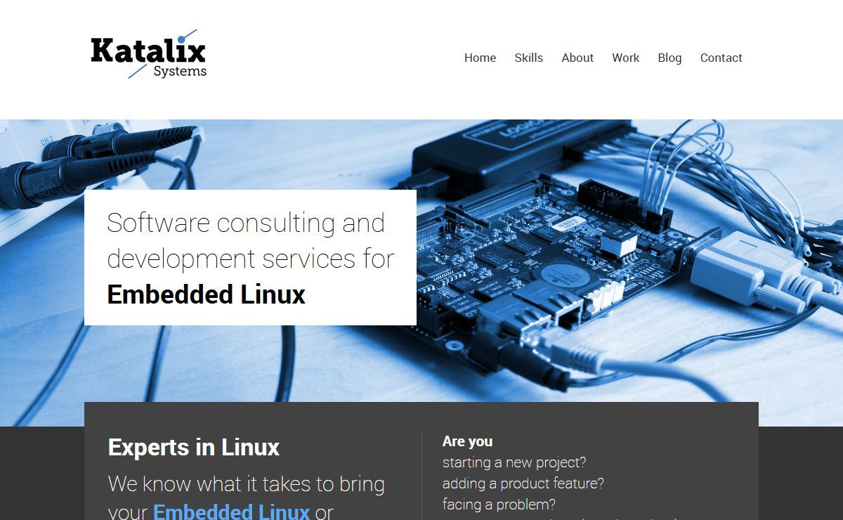 Katalix Systems - Software consulting and development services for embedded Linux