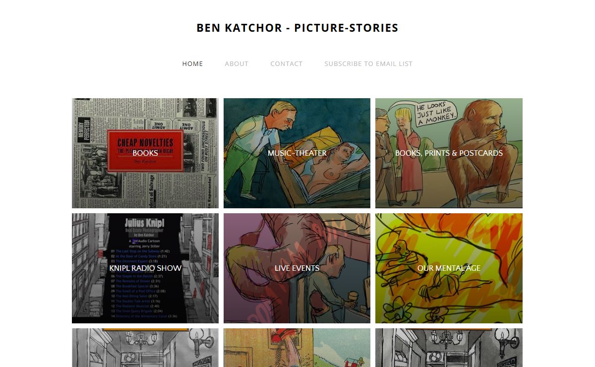 BEN KATCHOR - PICTURE-STORIES - Ben Katchor, picture-stories