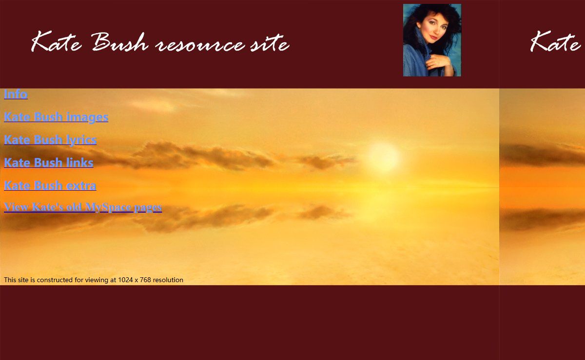Kate Bush resource site