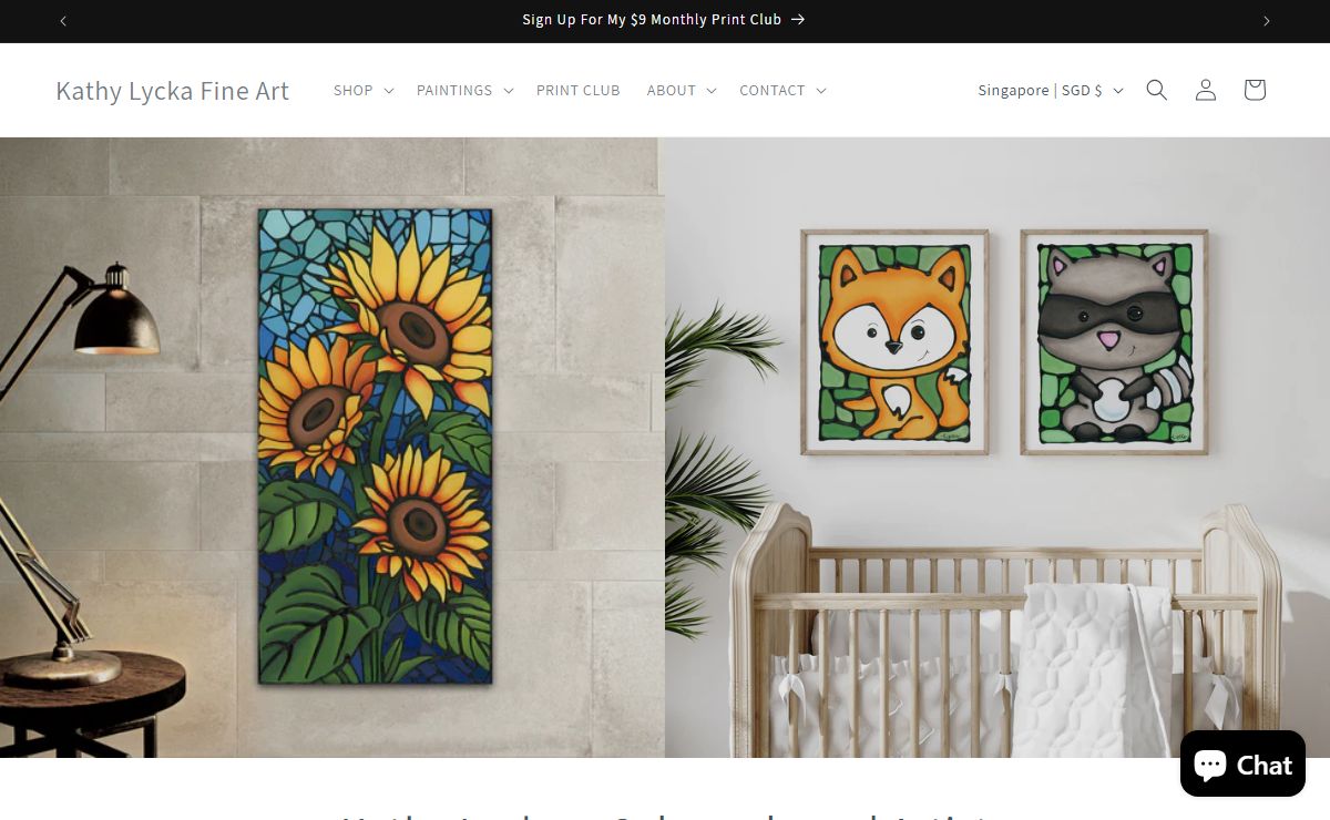 Kathy Lycka Art – Stained Glass-Inspired Florals & Animals – Kathy Lycka Fine Art