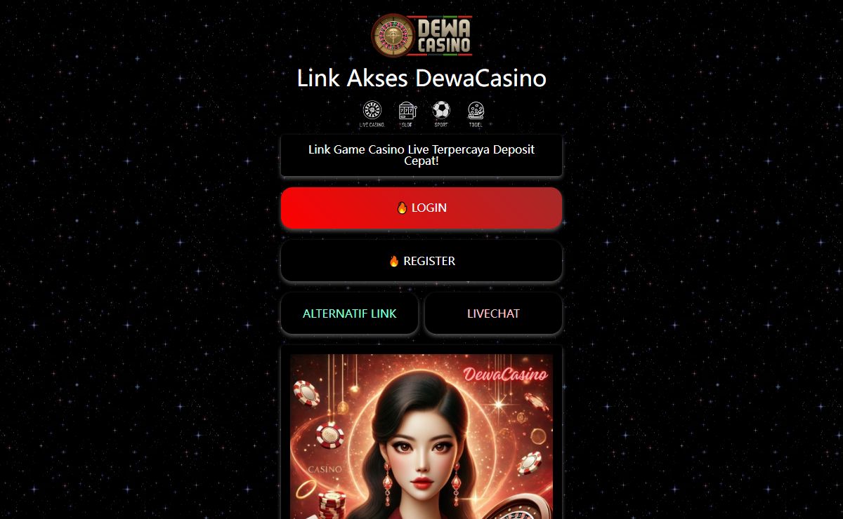 DewaCasino - Link Game Casino Live Terpercaya Deposit Cepat!