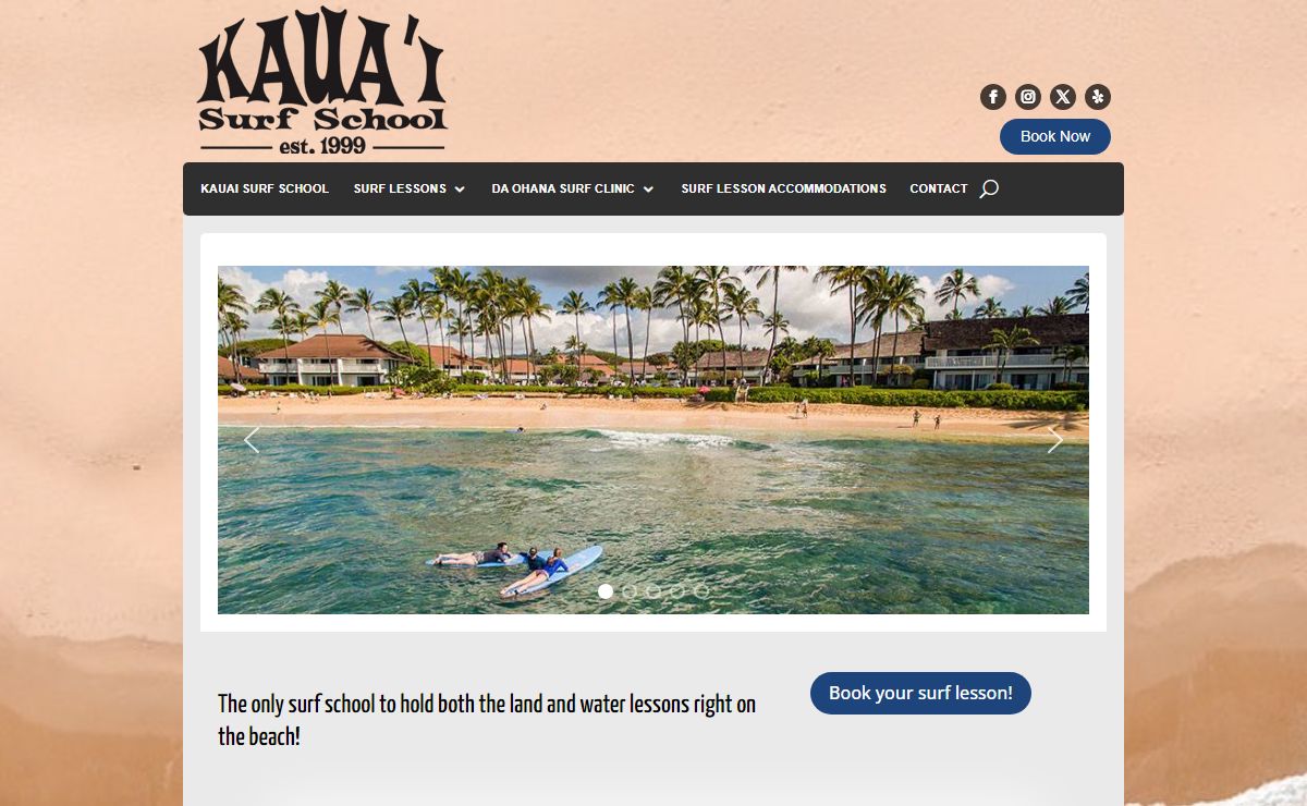 Home - Kauai Surf School | Surfing Lessons Kauai Hawaii