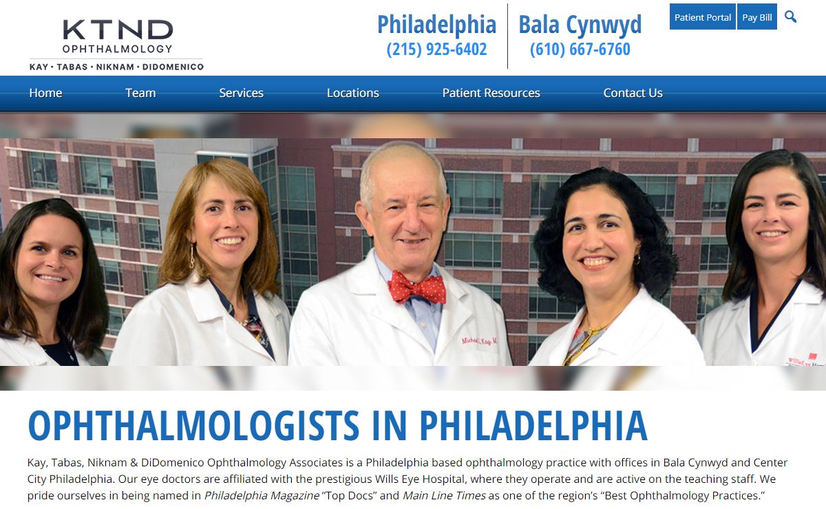 Ophthalmologists in Philadelphia - Kay, Tabas, Niknam & DiDomenico Ophthalmology Associates | Philadelphia | Bala Cynwyd