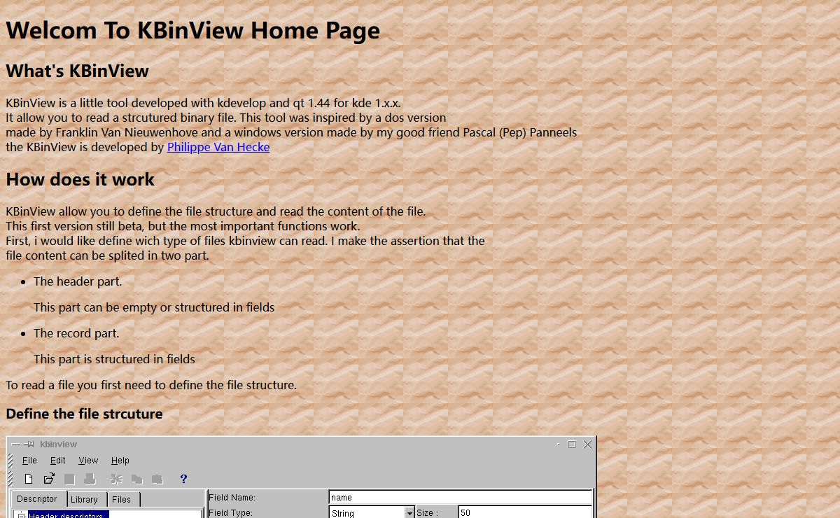 KBinView Home Page