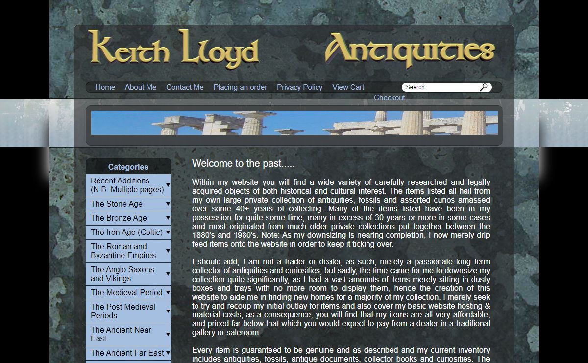 Keith Lloyd - Ancient Antiquities for Sale
