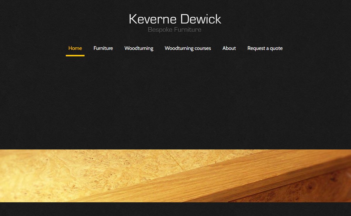 Bespoke wooden furniture - Keverne Dewick