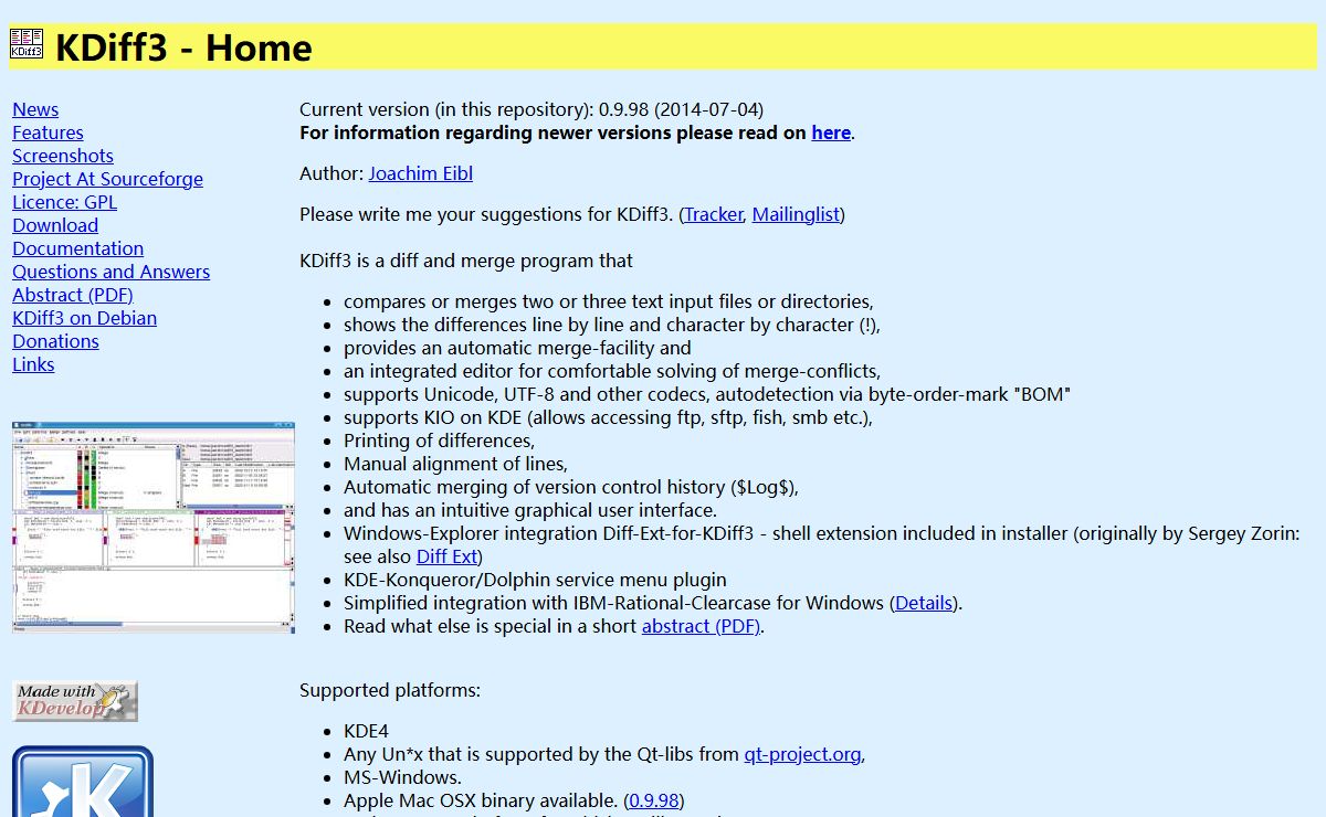 KDiff3 - Homepage
