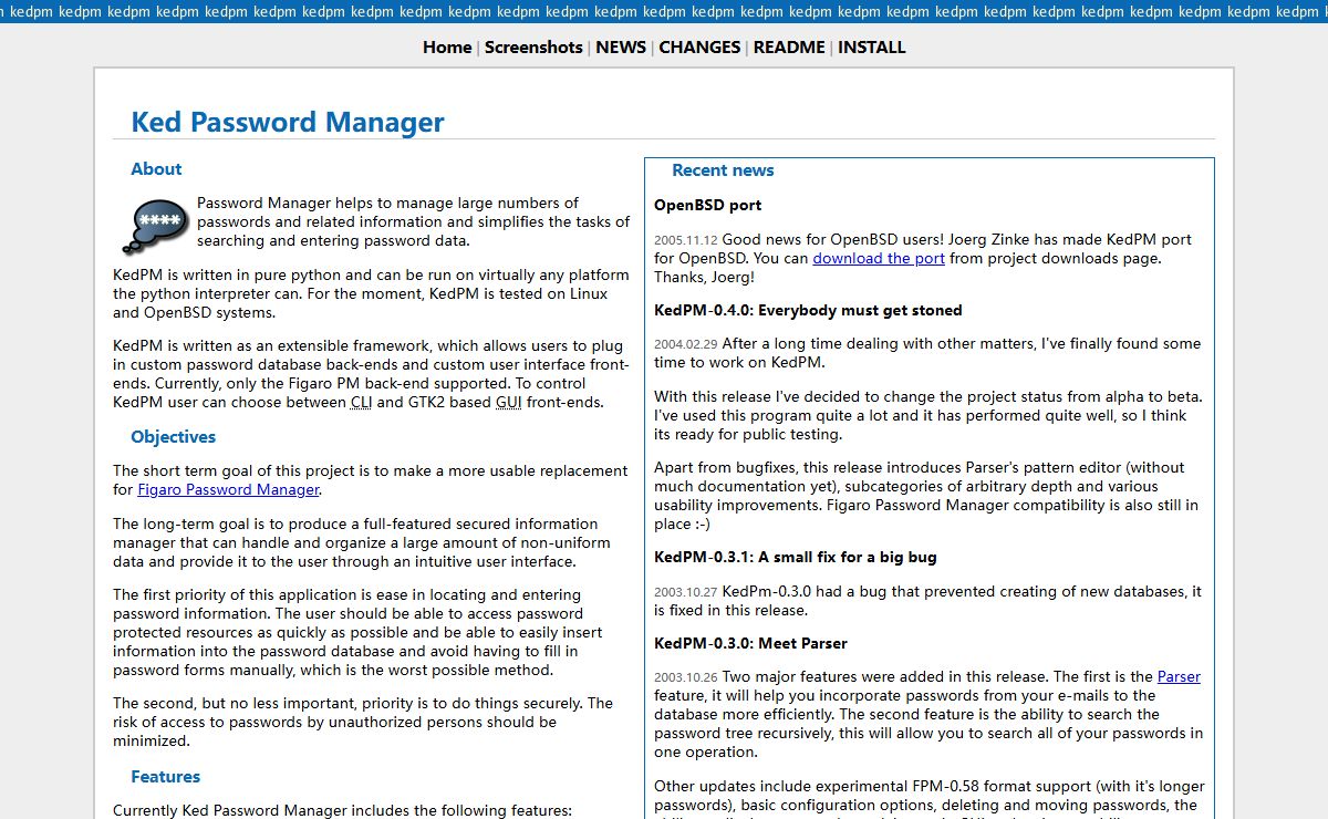 Ked Password Manager