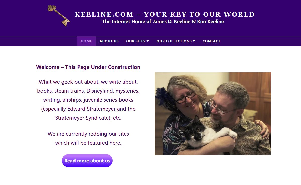 Keeline.com – Your Key to Our World – The Internet Home of James D. Keeline & Kim Keeline