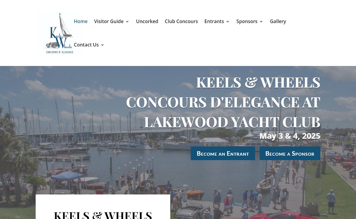 Keels & Wheels Concours D'Elegance at Lakewood Yacht Club